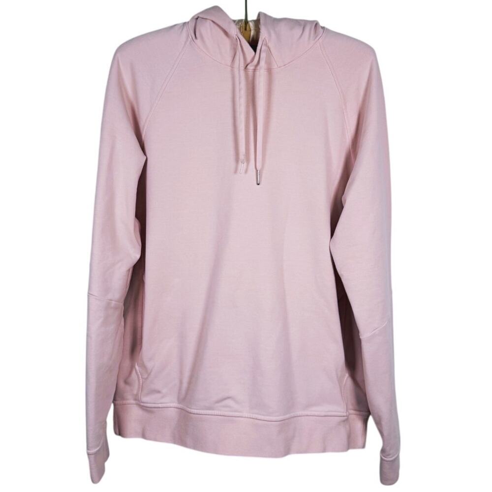 Lululemon Mens City Sweat Pullover Hoodie Size M Pink Athleisure Casual Comfort - Picture 2 of 12